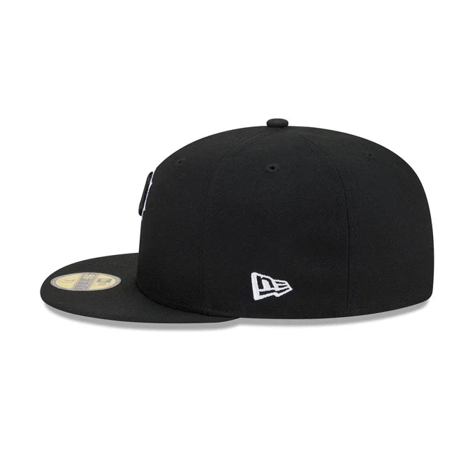 New Era Pittsburgh Pirates 59FIFTY Fitted Hat - BLK/WHITE product image 4, provided for visual reference and product detail