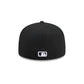 New Era San Diego Padres 59FIFTY Fitted Hat - BLK/WHITE product image 6, provided for visual reference and product detail