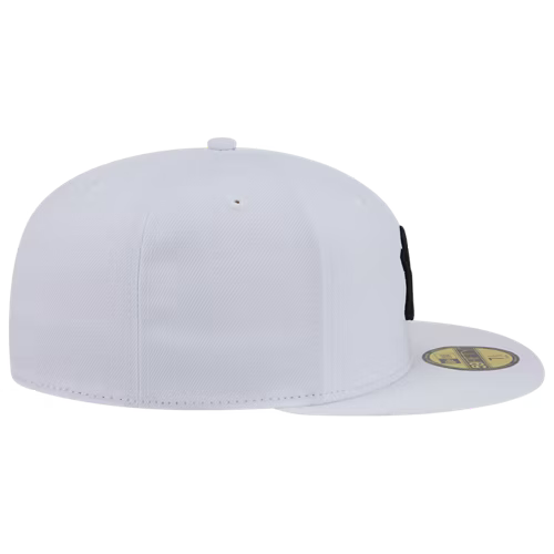 New Era New York Yankees 59FIFTY Fitted Hat - White/Black product image 5, provided for visual reference and product detail