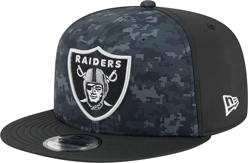 New Era Las Vegas Raiders 2026 Salute to Service 9FIFTY Snapback Hat product image 2, provided for visual reference and