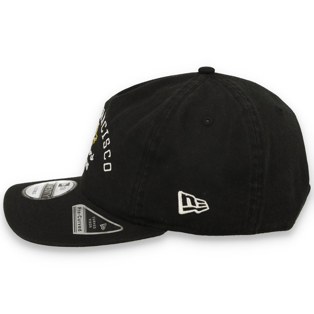 New Era San Francisco 49ers Est. 1946 19Twenty Pre-Curved Adjustable Hat - Black product image 4, provided for visual