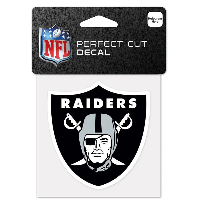 Las Vegas Raiders Perfect Cut Color Decal 4" x 4" product image 1, provided for visual reference and product detail review