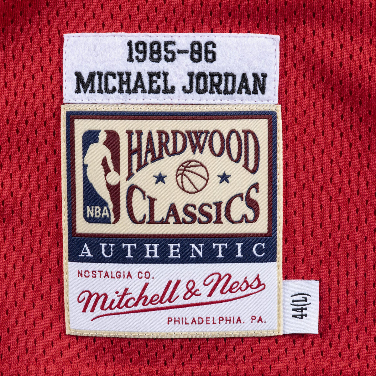 Michael Jordan Chicago Bulls 1985-86 Authentic Jersey product image 4, provided for visual reference and product detail