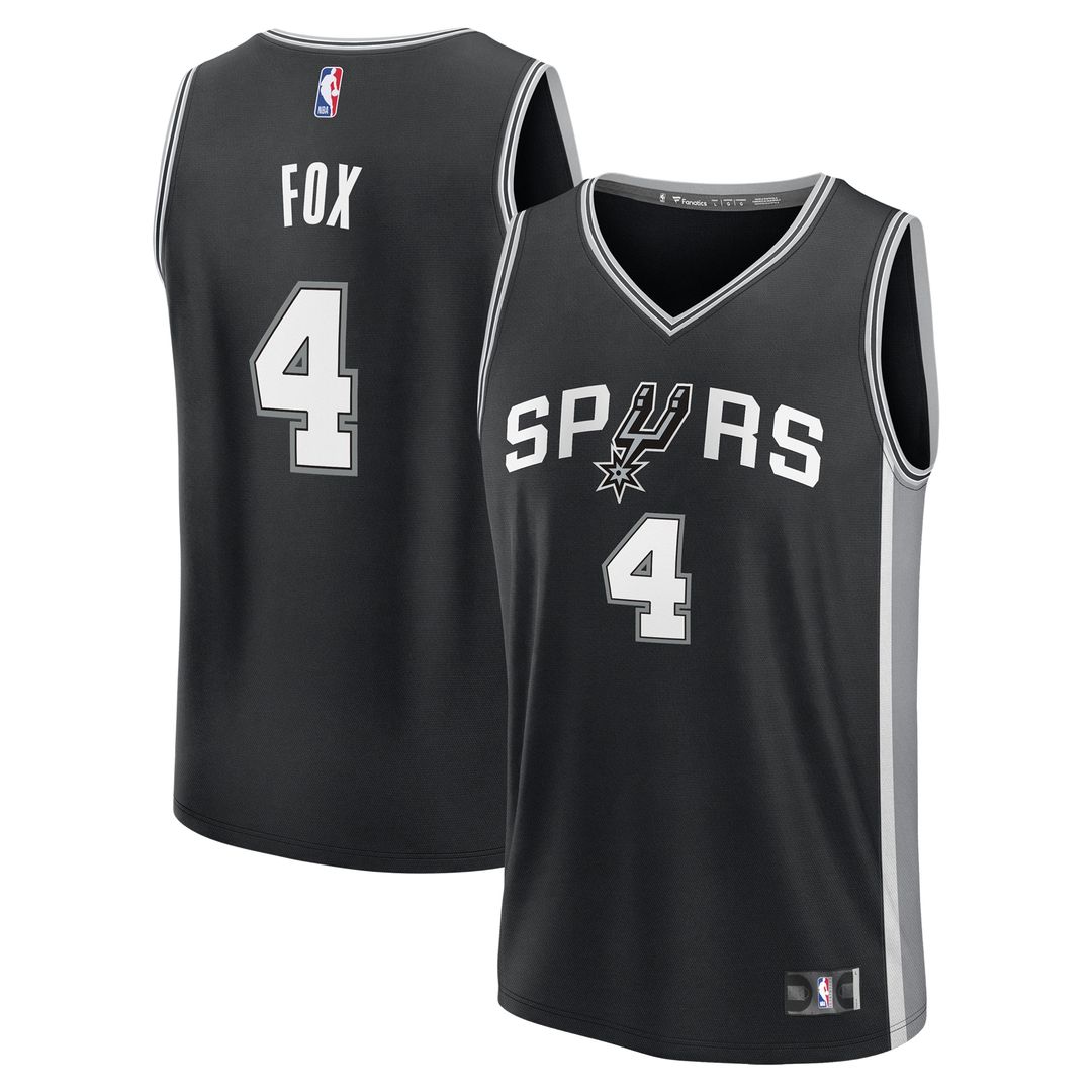 San Antonio Spurs De'Aaron Fox Fanatics Fast Break Replica product image 1