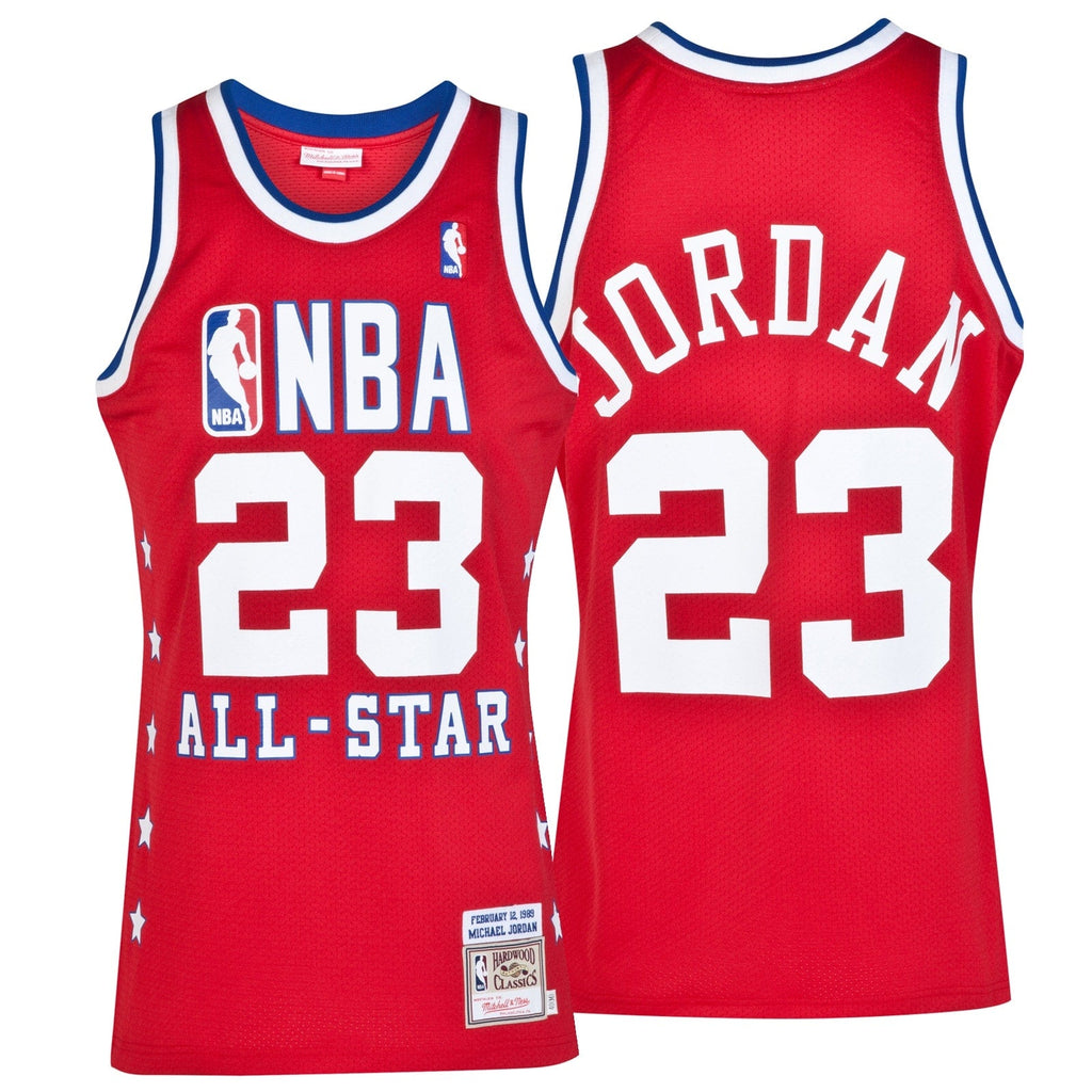 Michael Jordan Chicago Bulls 1989 All-Star East Authentic Jersey - Red - Mens product image 2, provided for visual reference