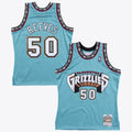 Bryant Reeves Vancouver Grizzlies 1995 Authentic Swingman Jersey - Teal product image 1, provided for visual reference and