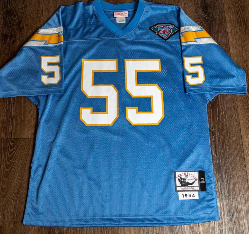 Junior Seau 1994 San Diego Chargers Official NFL Mitchell & product image 2