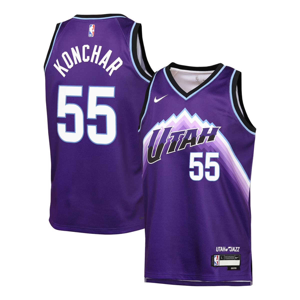 John Konchar Utah Jazz Icon Edition Replica Swingman Jersey - Purple - Youth product image 1, provided for visual reference