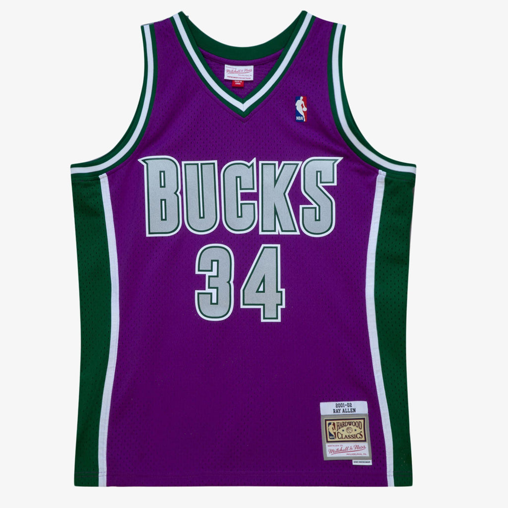 Ray Allen Milwaukee Bucks 2001-02 Swingman Jersey product image 2, provided for visual reference and product detail review
