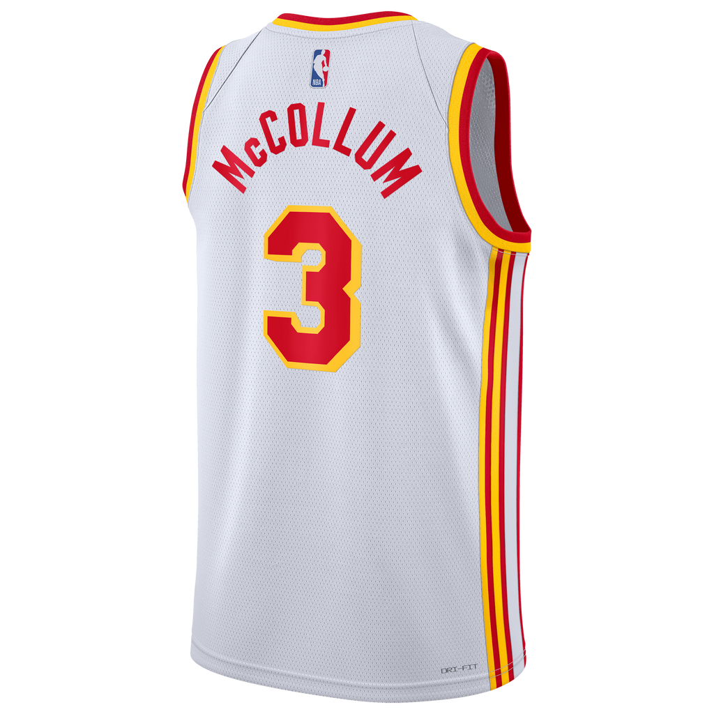 CJ McCollum Atlanta Hawks Association Edition Swingman Jersey - White - Unisex product image 4, provided for visual
