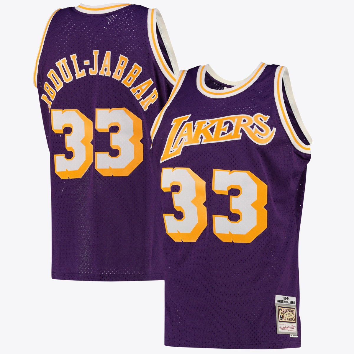 Kareem Abdul-Jabbar Los Angeles Lakers Swingman Alternate Jersey - Purple - Mens product image 1, provided for visual