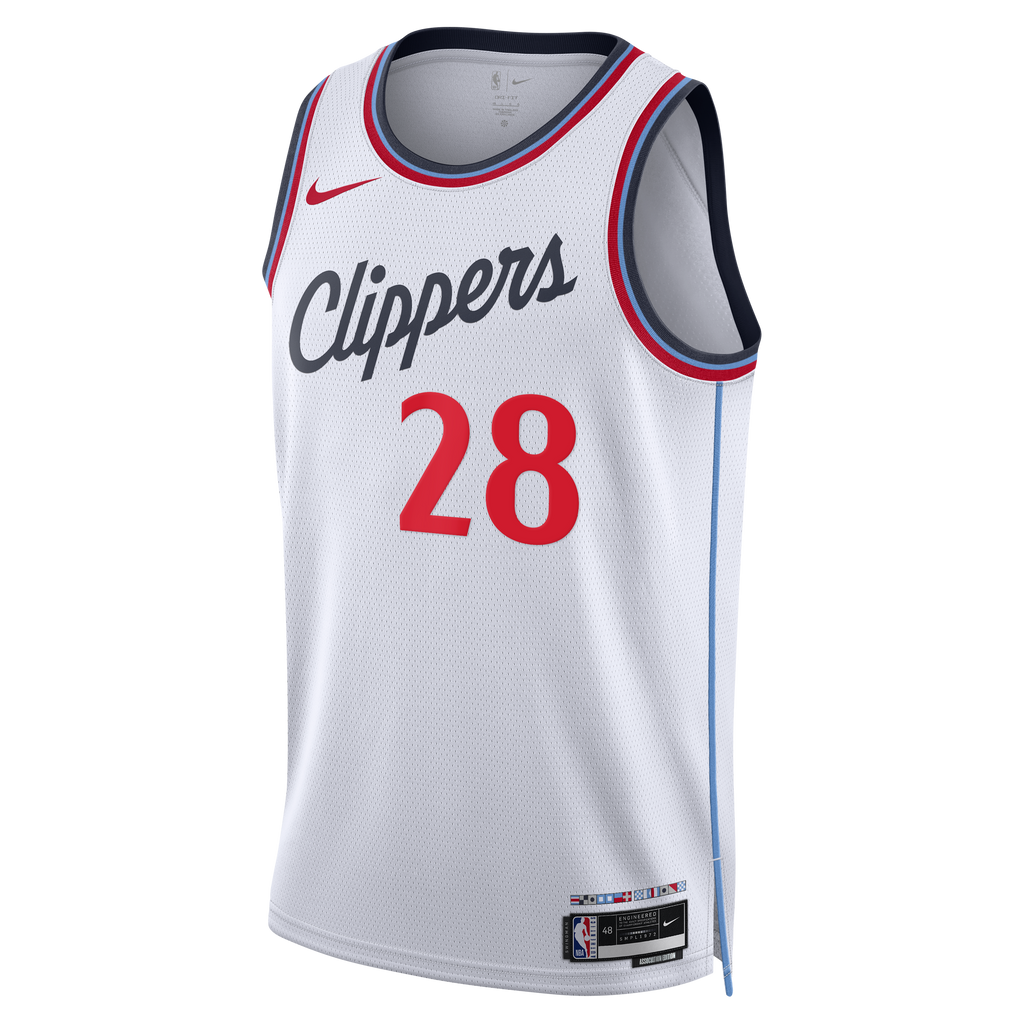 Rui Hachimura Los Angeles Clippers Association Edition Replica Swingman Jersey - White - Unisex product image 3, provided