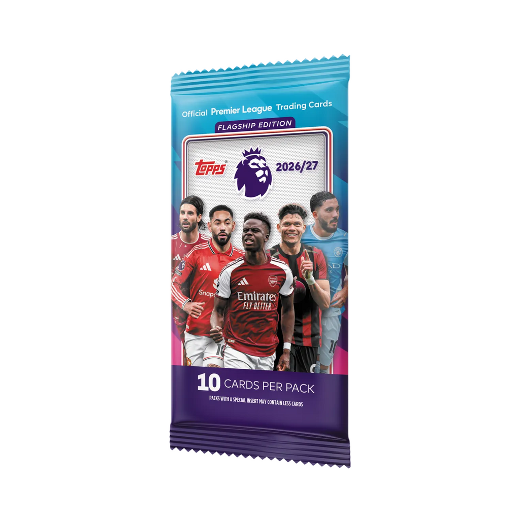 Topps 2026-27 Premier League Flagship Cards PACK (10 Cards Each) product image 1, provided for visual reference and product