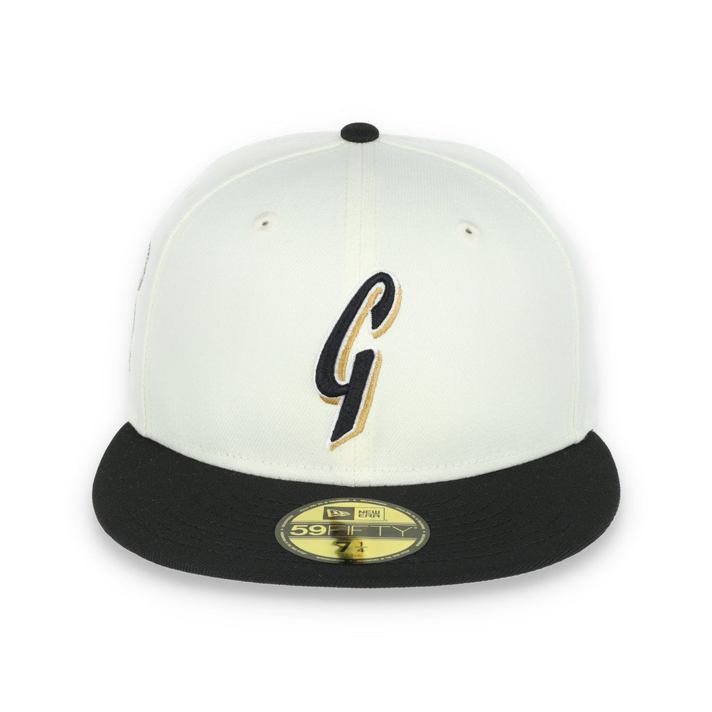 New Era San Francisco Giants 50th Anniversary Side Patch 59IFTY Fitted hat- Chrome/Black product image 2, provided for