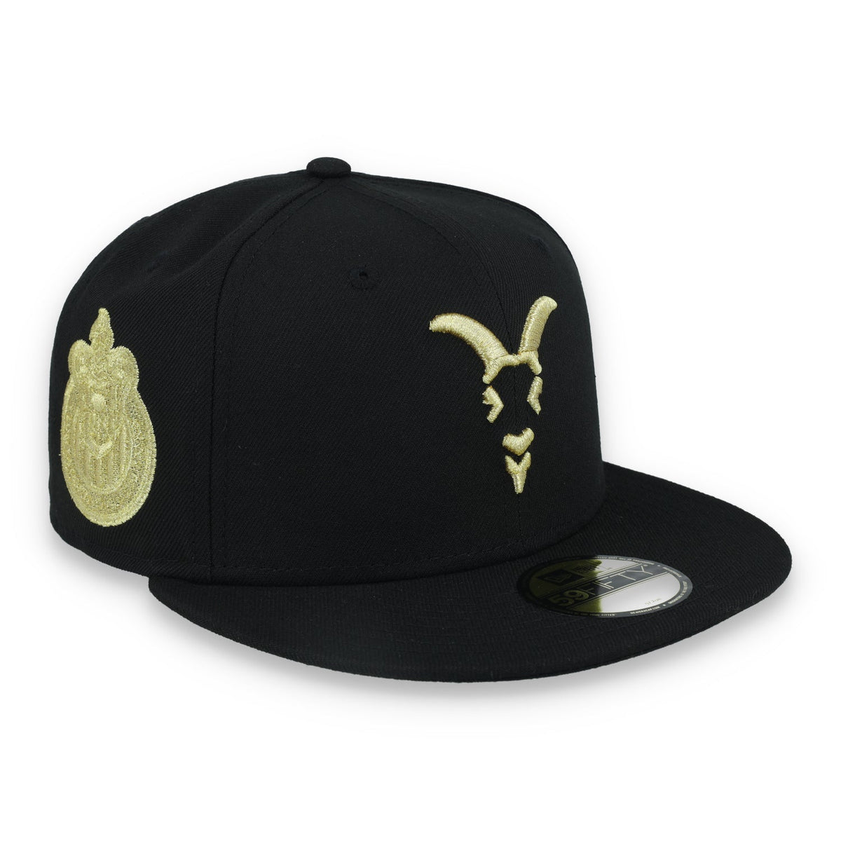 New Era Chivas de Guadalajara Goat Logo 59FIFTY Fitted Hat-Black/Gold product image 1, provided for visual reference and
