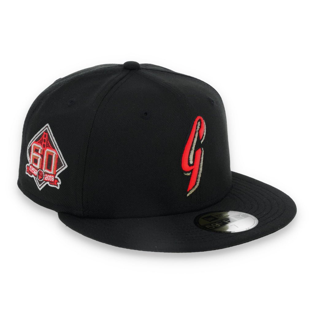 New Era San Francisco Giants 60TH Anniversary Classic 59FIFTY Fitted Hat- Black product image 1, provided for visual