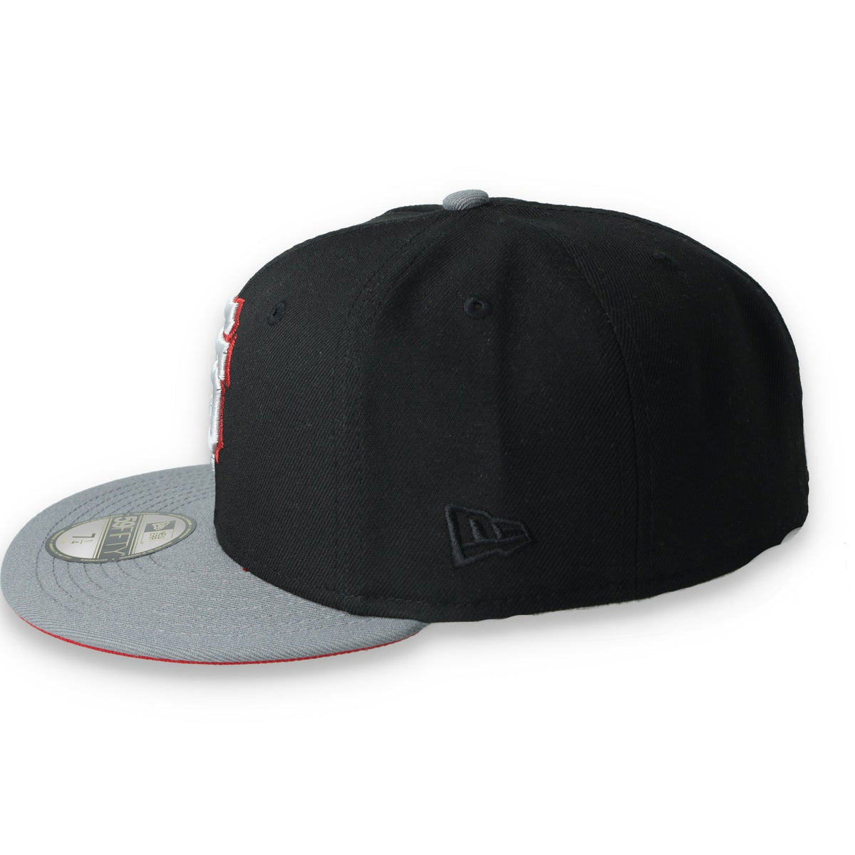 New Era San Francisco Giants 2012 World Series Side Patch Metallic 59FIFTY Fitted Hat- Black/Grey/Red product image 3,