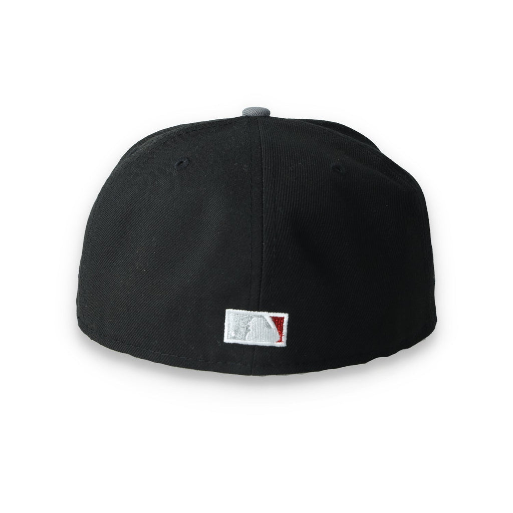 New Era San Francisco Giants 2012 World Series Side Patch Metallic 59FIFTY Fitted Hat- Black/Grey/Red product image 4,