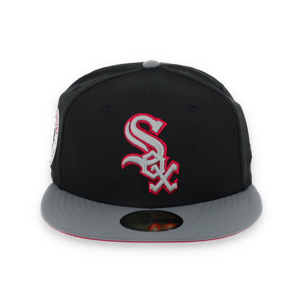New Era Chicago White Sox All Star Side Patch Metallic 59FIFTY Fitted Hat- Black/Grey/Red product image 2, provided for