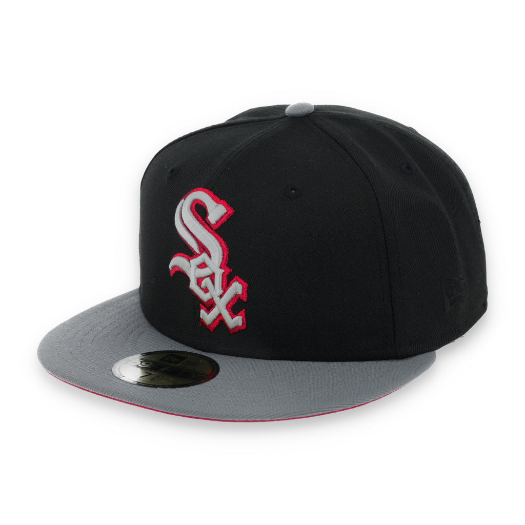 New Era Chicago White Sox All Star Side Patch Metallic 59FIFTY Fitted Hat- Black/Grey/Red product image 3, provided for