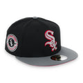 New Era Chicago White Sox All Star Side Patch Metallic 59FIFTY Fitted Hat- Black/Grey/Red product image 1, provided for