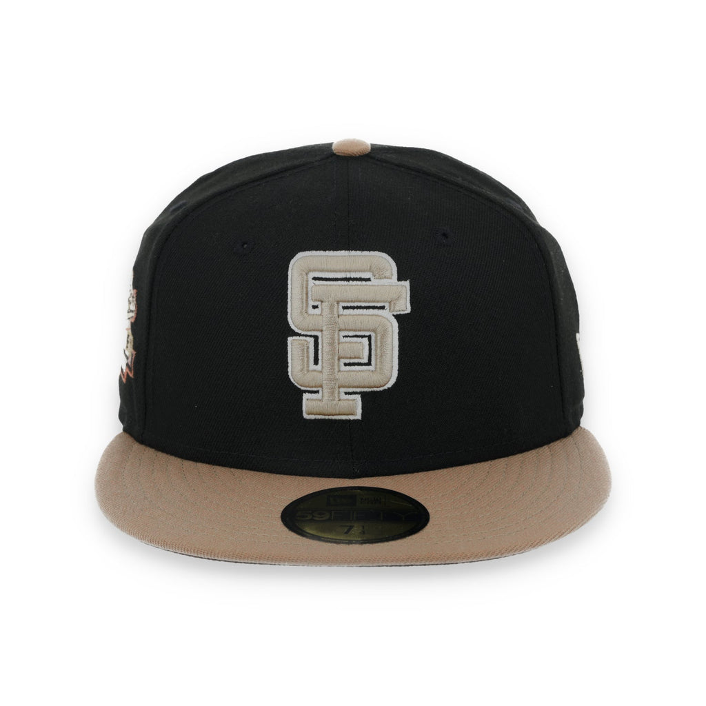 New Era San Francisco Giants 1989 Battle Of The Bay Side patch 59FIFTY Fitted Hat-Black/Khaki product image 2, provided for