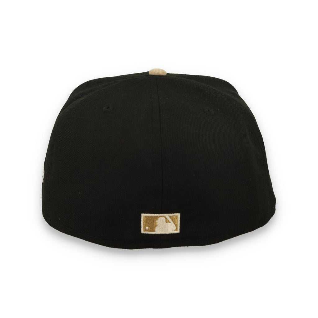New Era San Francisco Giants 60th Anniversary Side Patch 59FIFTY Fitted Hat-Black/Camel product image 5, provided for visual