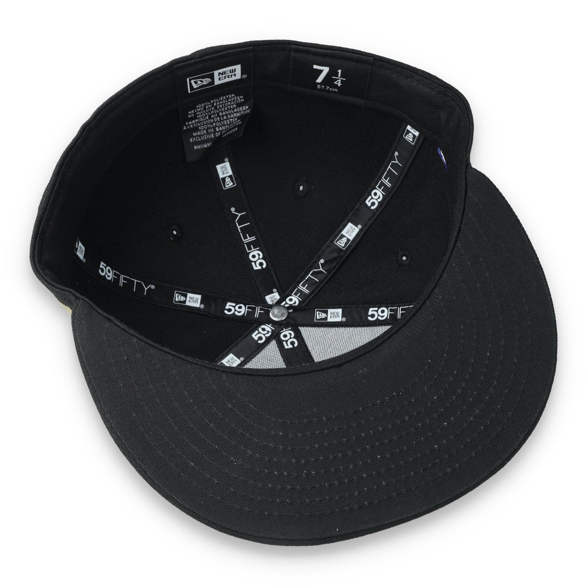 New Era Club America Est. 1916 Side Patch 59FIFTY Fitted Hat-Black/Gold product image 7, provided for visual reference and