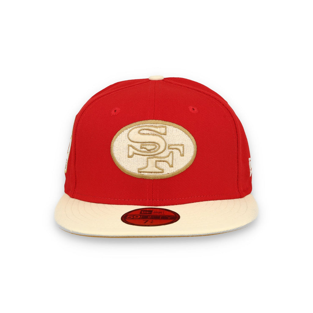 New Era San Francisco 49Ers "70 Years" Side Patch 59Fiftyfitted - Red/Cream product image 3, provided for visual reference