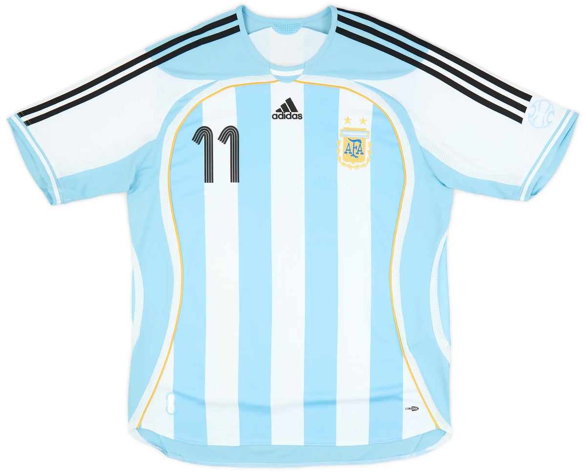 adidas 2006 ARGENTINA REISSUE TEVEZ HOME JERSEY product image 2, provided for visual reference and product detail review