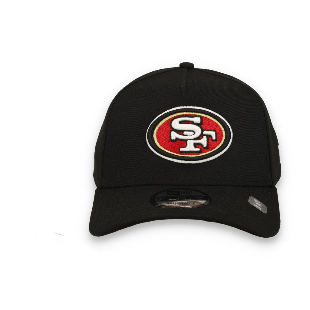 NEW ERA ORIGINAL SAN FRANCISCO 49ER 9-FORTY A-FRAME Snapback- BLACK product image 3, provided for visual reference and
