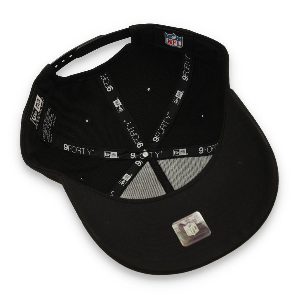 NEW ERA ORIGINAL SAN FRANCISCO 49ER 9-FORTY A-FRAME Snapback- BLACK product image 7, provided for visual reference and