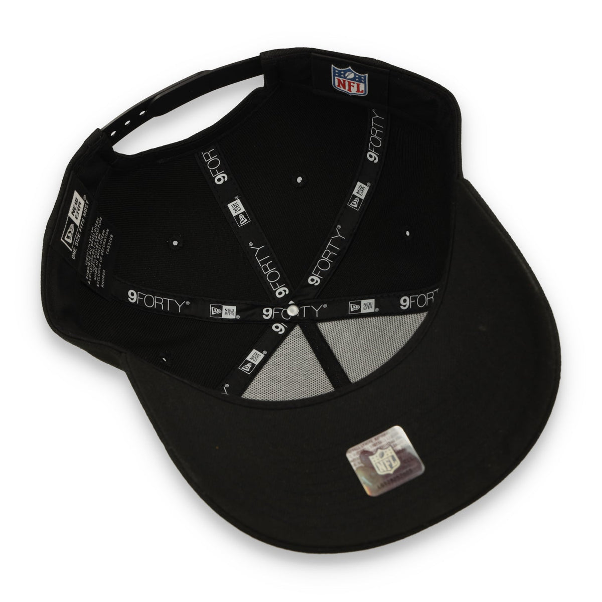 NEW ERA ORIGINAL SAN FRANCISCO 49ER 9-FORTY A-FRAME Snapback- BLACK product image 7, provided for visual reference and