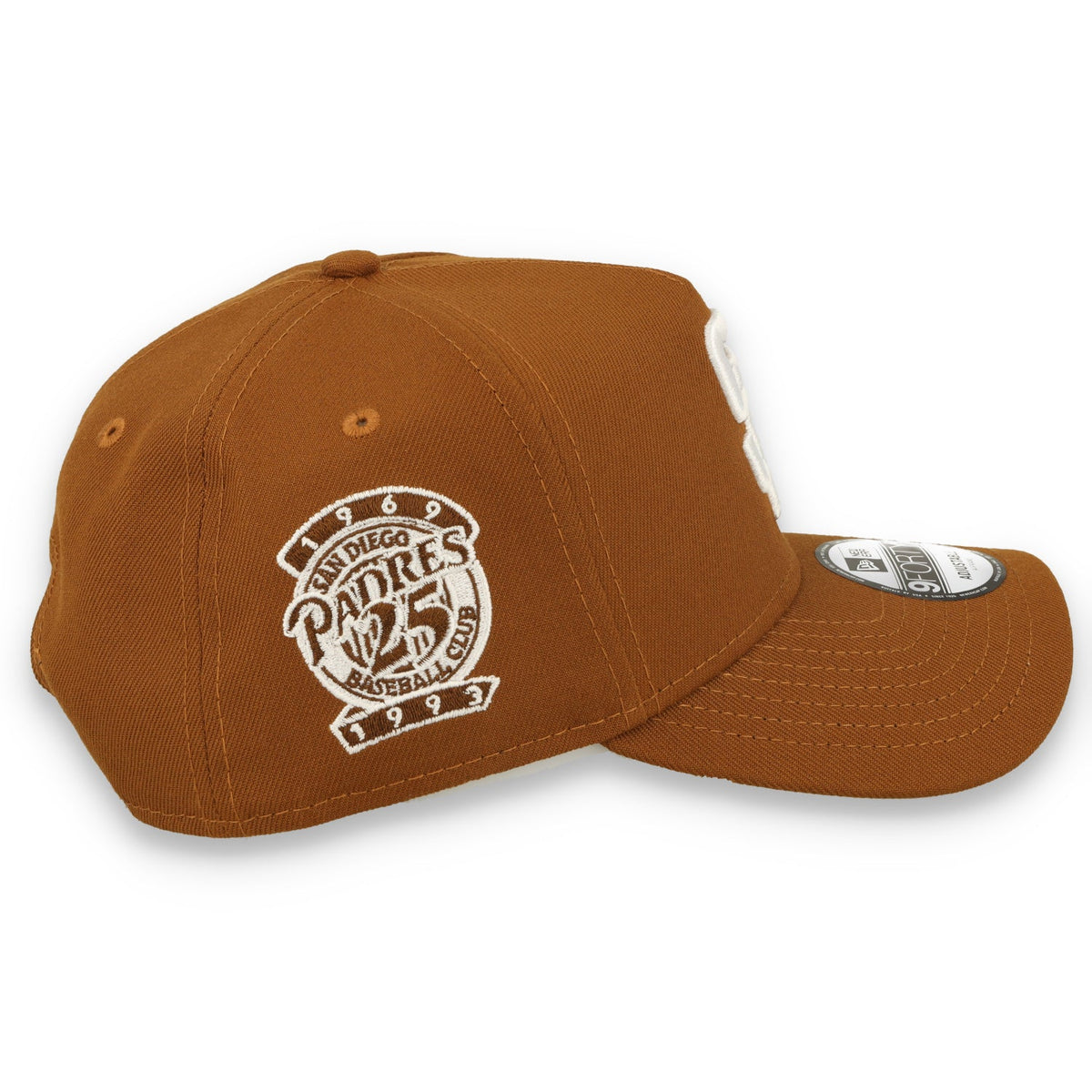 New Era San Diego Padres 25th Anniversary 9FORTY A-Frame Snapback Hat-Toasted Peanut product image 5, provided for visual
