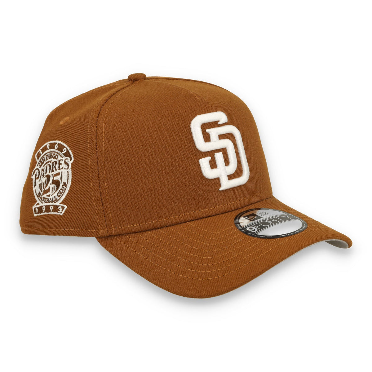 New Era San Diego Padres 25th Anniversary 9FORTY A-Frame Snapback Hat-Toasted Peanut product image 1, provided for visual