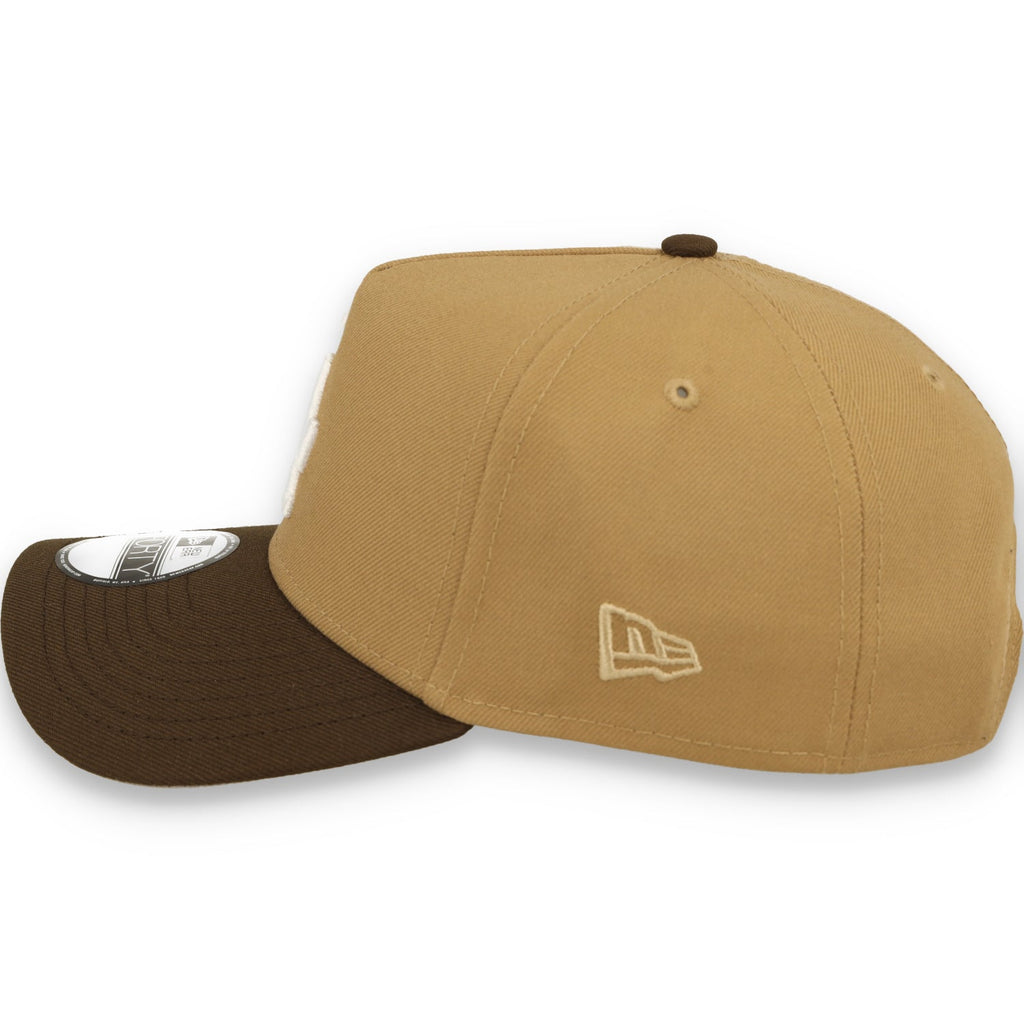 New Era Los Angeles Dodgers 40th Anniversary 9FORTY A-Frame Snapback Hat-Khaki/Burnt Wood product image 5, provided for