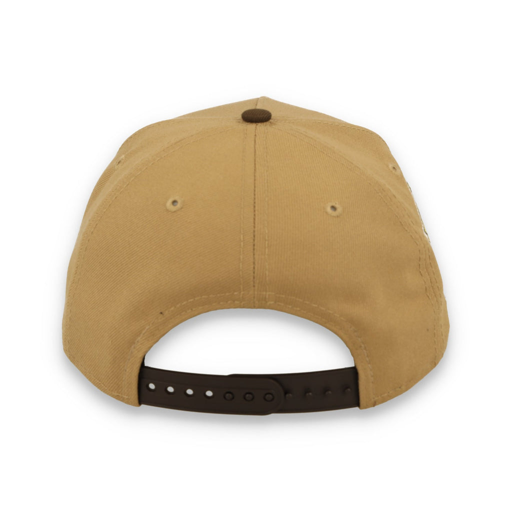 New Era Los Angeles Dodgers 40th Anniversary 9FORTY A-Frame Snapback Hat-Khaki/Burnt Wood product image 6, provided for