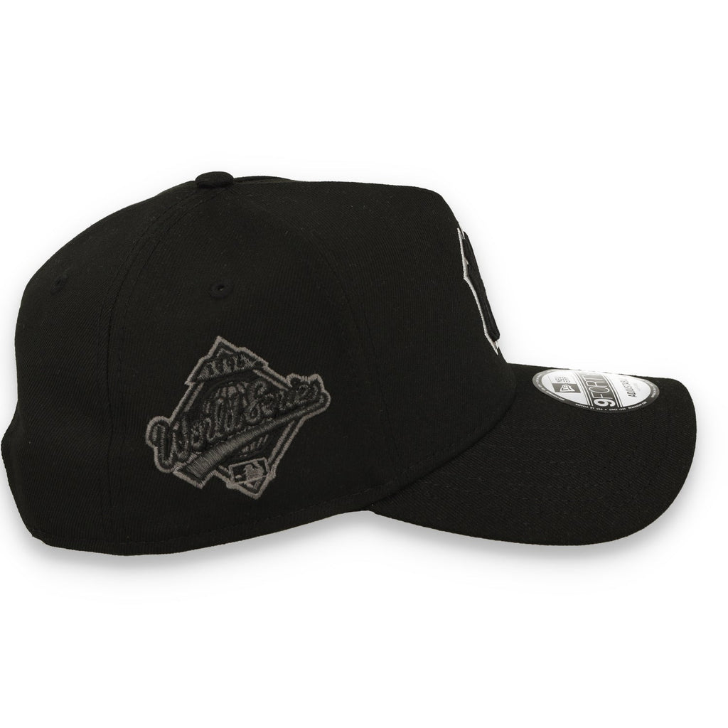 New Era New York Yankees 1999 World Series Side Patch A Frame 9FORTY Adjustable Hat-Black/White product image 4, provided