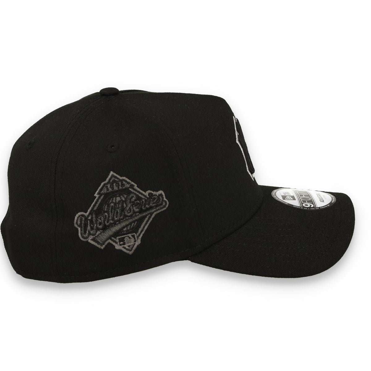 New Era New York Yankees 1999 World Series Side Patch A Frame 9FORTY Adjustable Hat-Black/White product image 4, provided