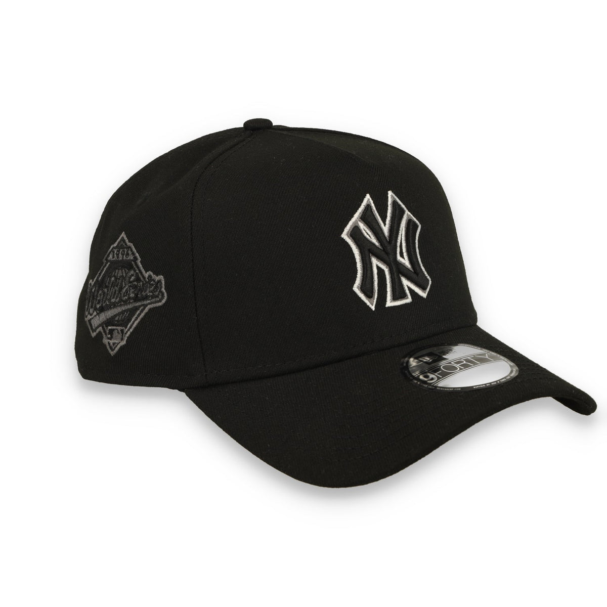 New Era New York Yankees 1999 World Series Side Patch A Frame 9FORTY Adjustable Hat-Black/White product image 1, provided