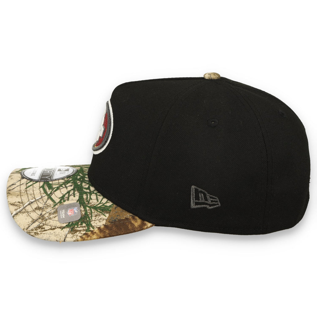 New Era San Francisco 9Forty A-Frame 49Ers 'Black Crown Realtree Visor' product image 4, provided for visual reference and