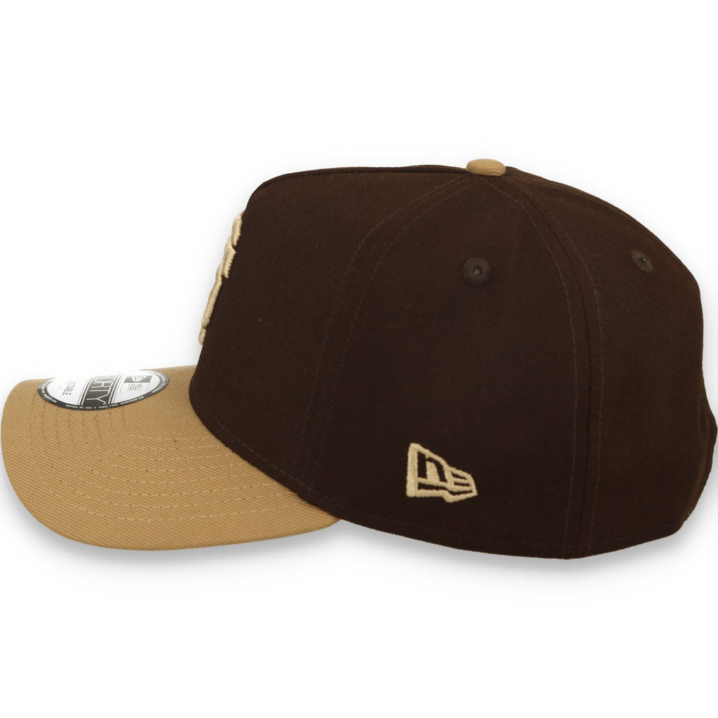 New Era San Francisco Giants ASG 2007 Patch 9FORTY A-Frame Snapback Hat-Burnt Wood/ Khaki product image 5, provided for
