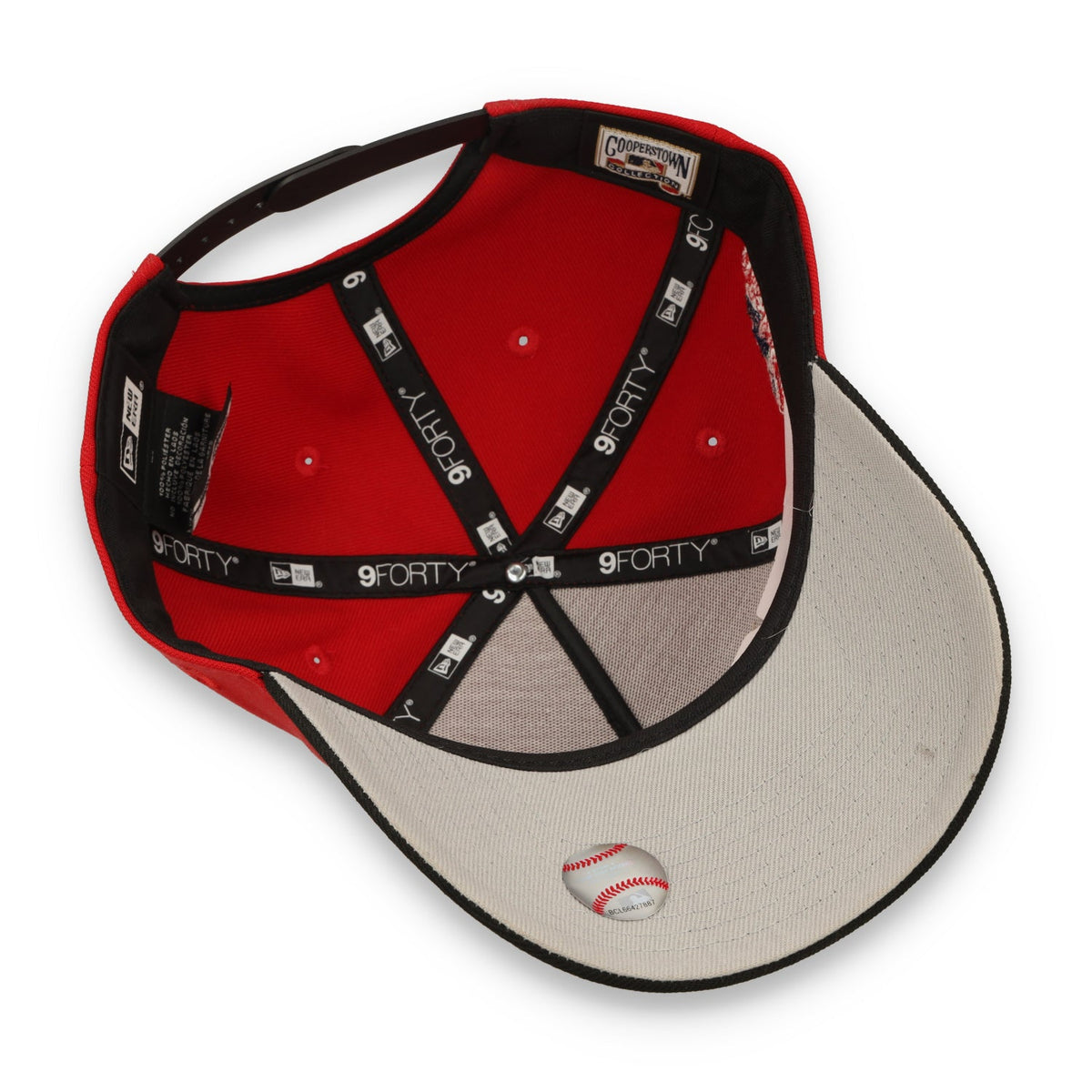 New Era San Francisco Giants 1989 Battle Of the Day 9FORTY A-Frame Snapback Hat-Scarlet/Black product image 7, provided for
