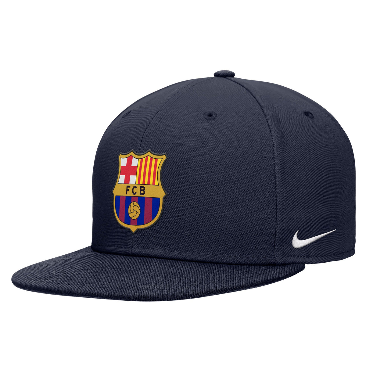 Nike Youth FC Barcelona Pro Flat Bill Snapback Hat product image 2, provided for visual reference and product detail review