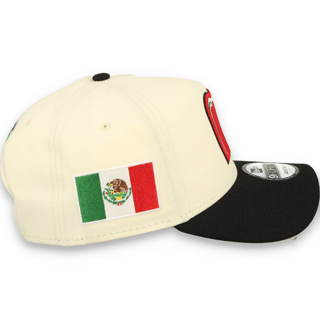 New Era Mexico WBC 9FORTY A-Frame Snapback Hat-WHITE/BLACK product image 4, provided for visual reference and product detail