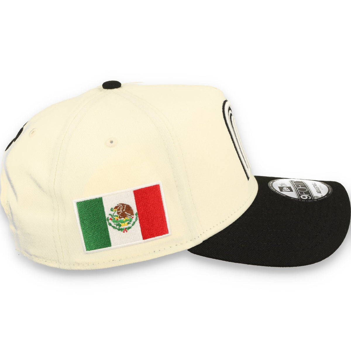 New Era Mexico WBC 9FORTY A-Frame Snapback Hat-Chrome/Black product image 4, provided for visual reference and product