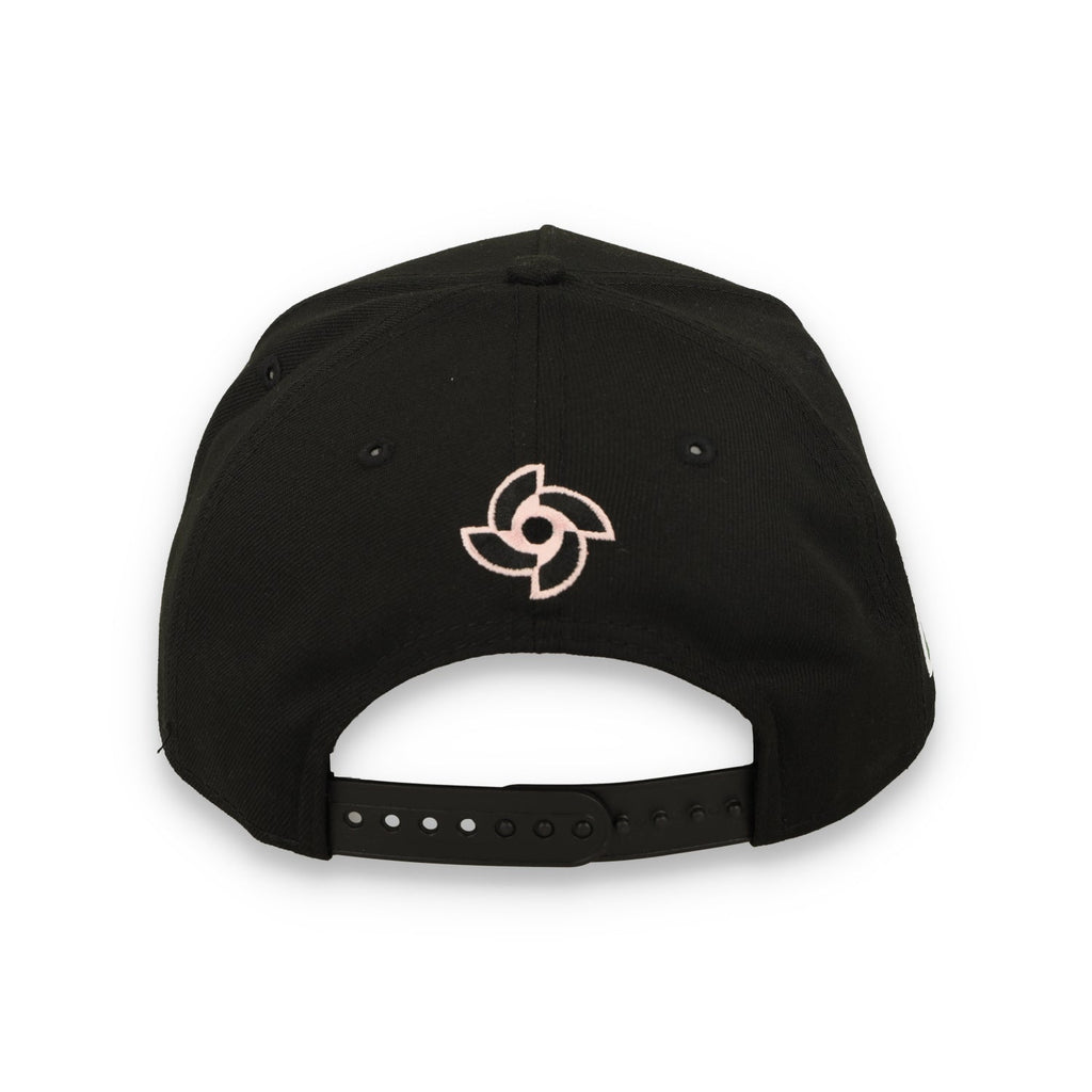 New Era Mexico WBC 9FORTY A-Frame Snapback Hat-Black/Pink product image 6, provided for visual reference and product detail