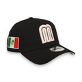 New Era Mexico WBC 9FORTY A-Frame Snapback Hat-Black/Pink product image 1, provided for visual reference and product detail