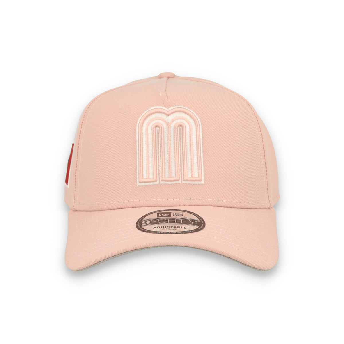 New Era Mexico WBC 9FORTY A-Frame Snapback Hat-Pink product image 3, provided for visual reference and product detail review