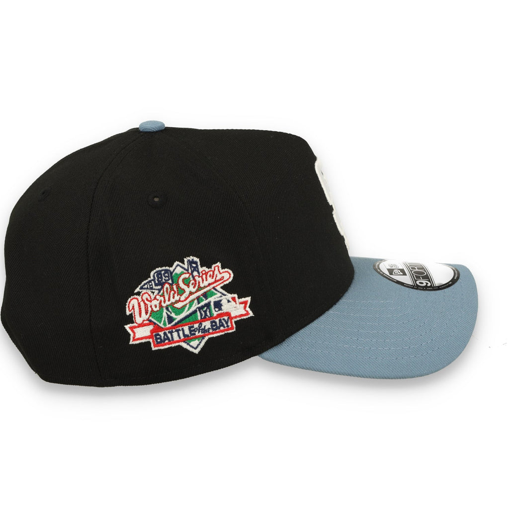 New Era San Francisco Giants Battle Of the Bay 9FORTY A-Frame Snapback Hat-Black/Faded Blue product image 4, provided for